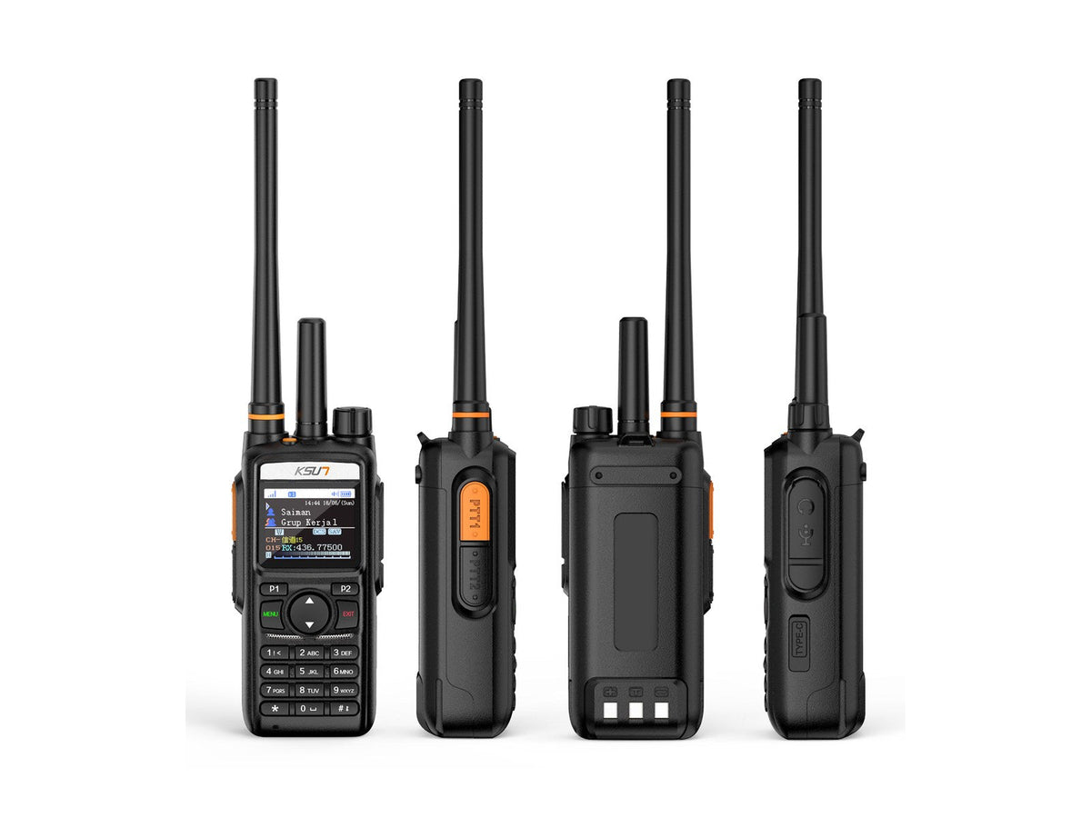 KSUT CT70 4G network radio shown from front, both sides and rear